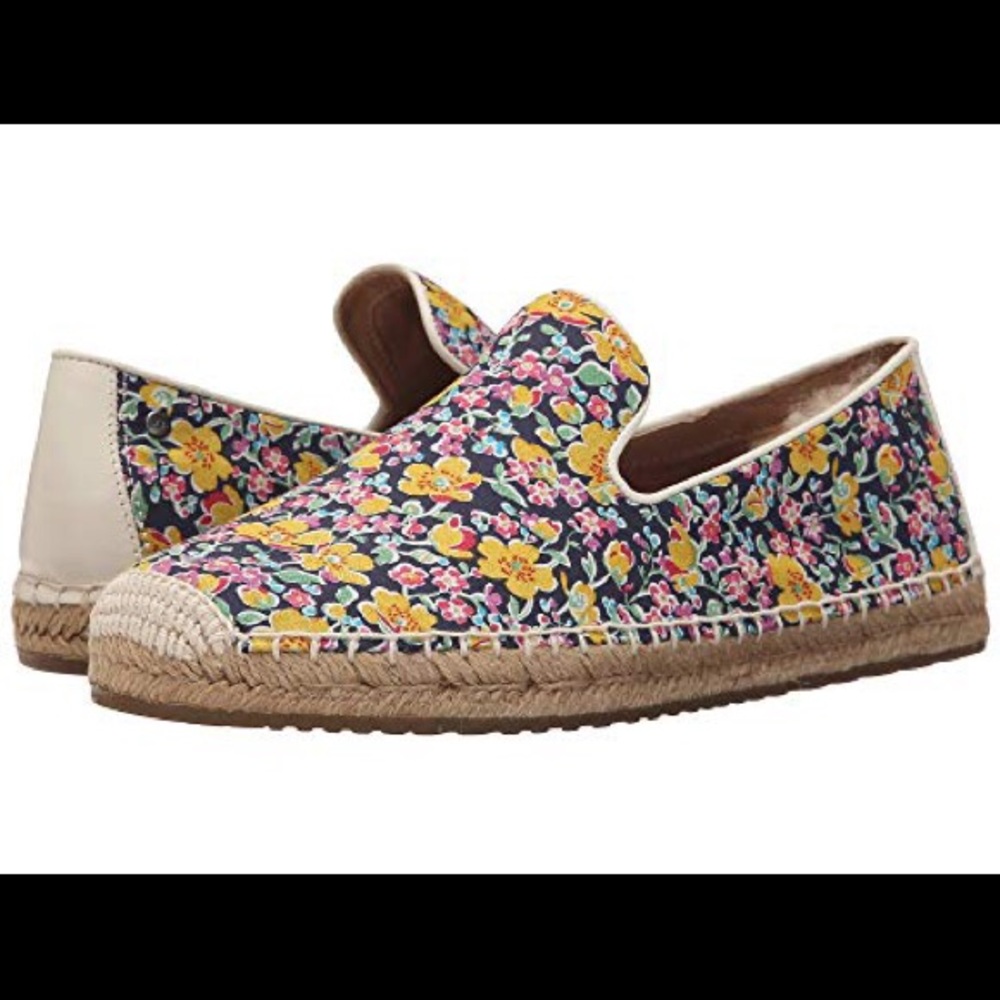 Ugg floral flat slip on espadrilles
